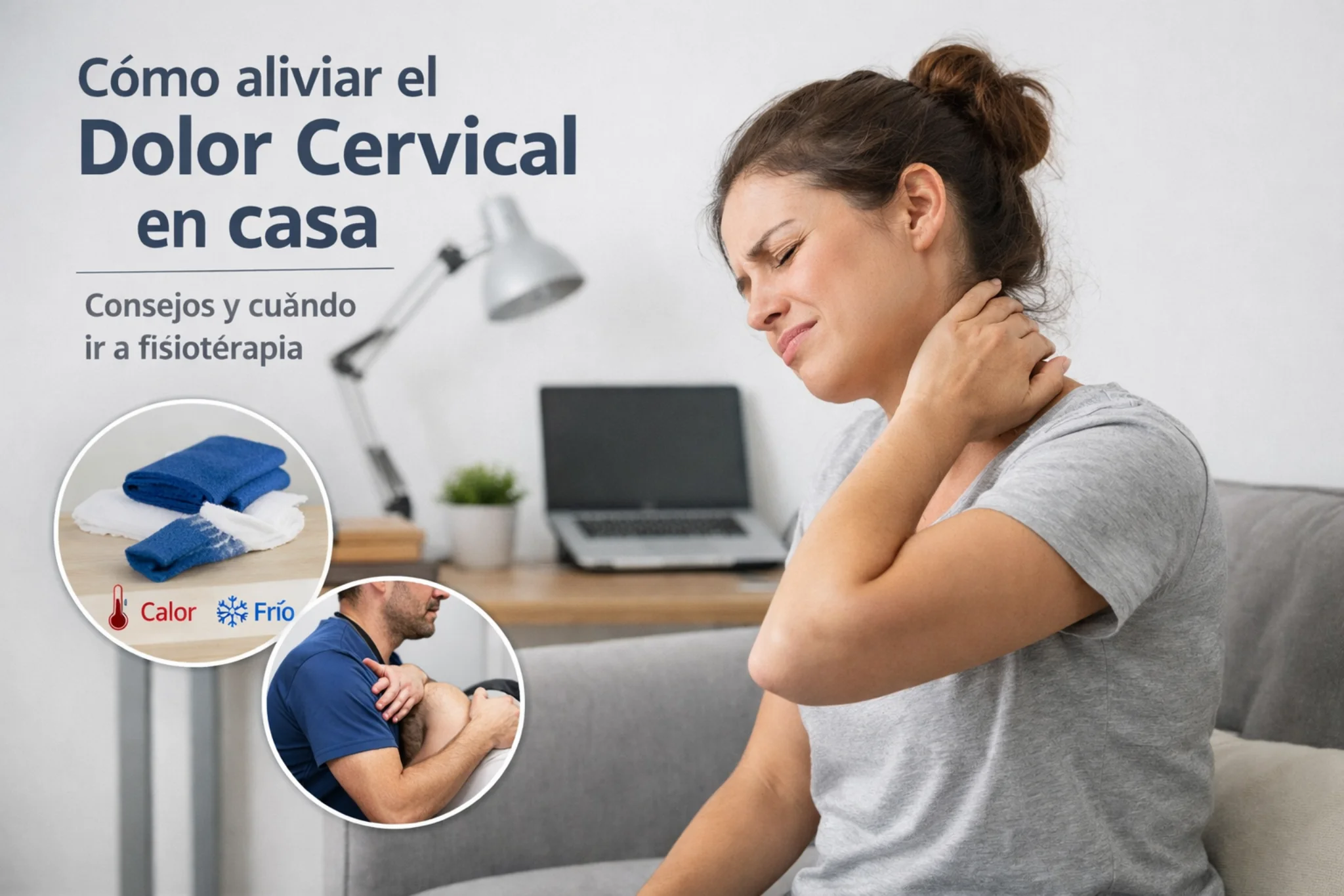 Cómo aliviar el dolor cervical en casa y cuándo acudir a fisioterapia